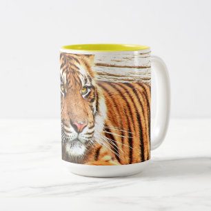 Tiger Two-Tone Coffee Mug
