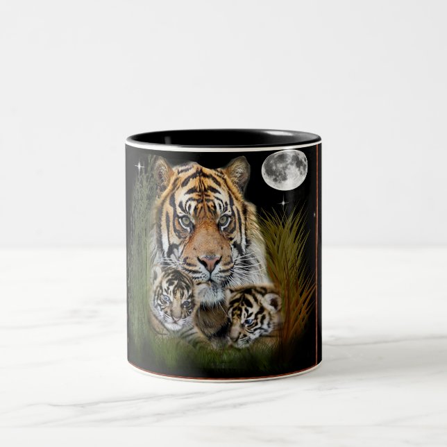 Tiger Two-Tone Coffee Mug (Center)
