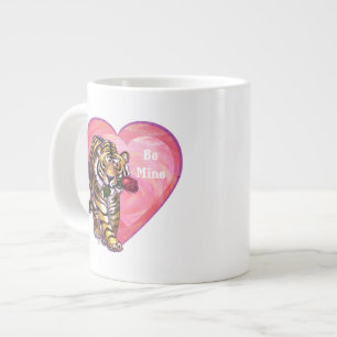 Tiger Valentine's Day Large Coffee Mug