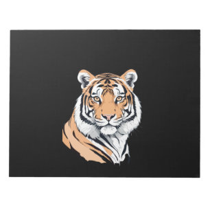 Tiger Vector Art with Vibrant Colours Notepad
