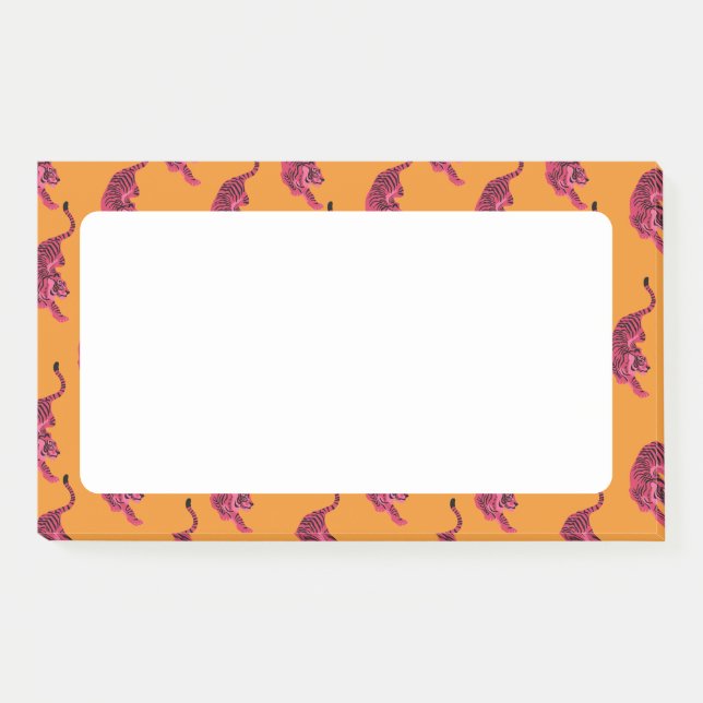 Tiger - Vibrant Pink Post-it Notes (Front)