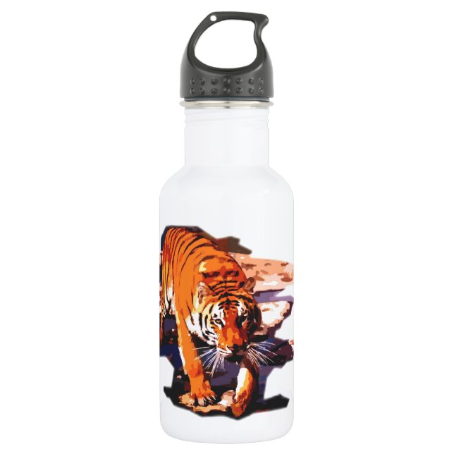 Tiger Walking 532 Ml Water Bottle (Front)