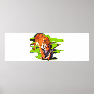 Tiger Walking Poster