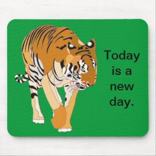 Tiger Walking Your Message Mousepads