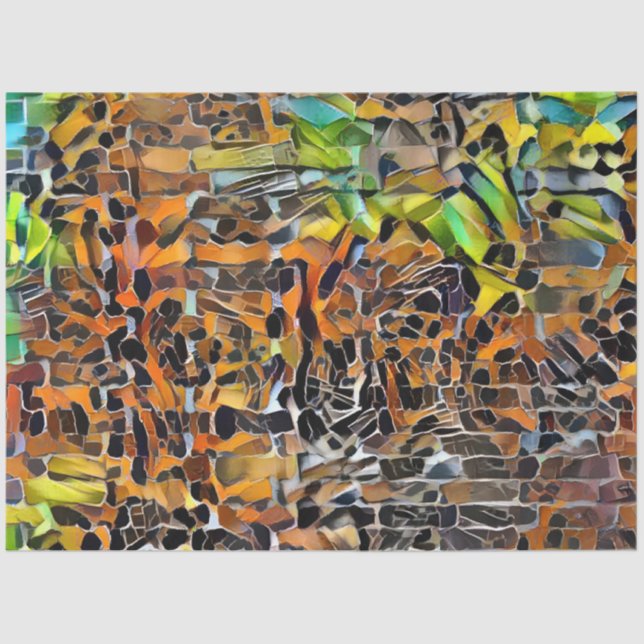 Tiger Wall Art Collection Tissue Paper (Front)