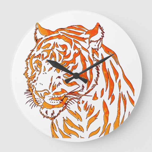 Tiger Wall Clock (Front)