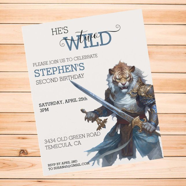 Tiger Warrior Knight Two Wild Second  (Creator Uploaded)