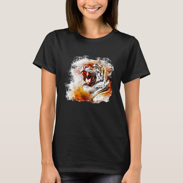 Tiger watercolor T-Shirt (Front)