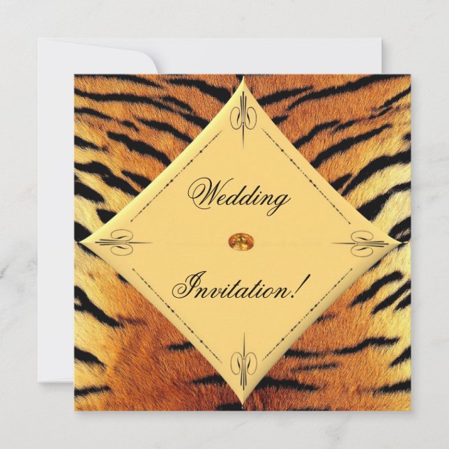 Tiger Wedding Invitation (Front)