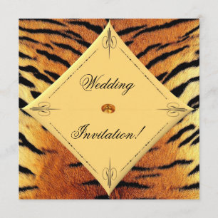 Tiger Wedding Invitation