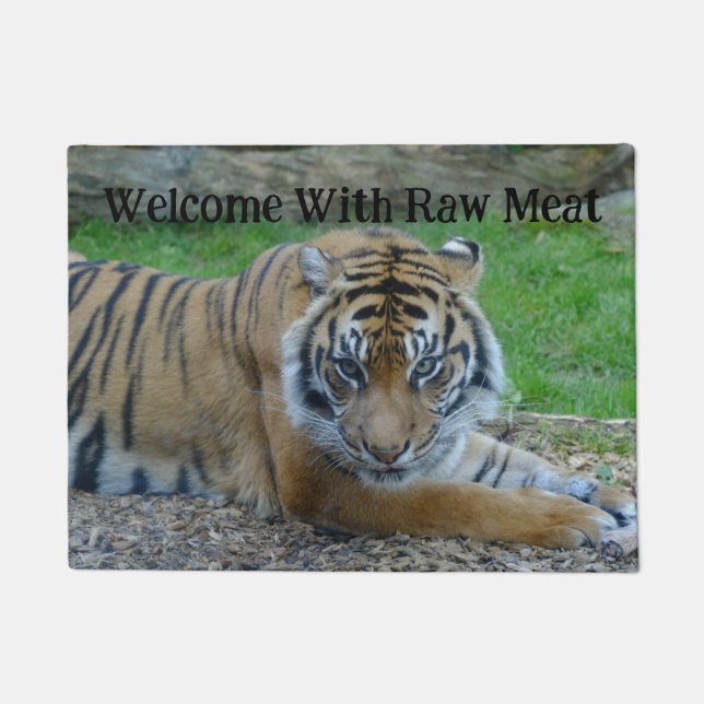 Tiger Welcome Door Mat (Front)