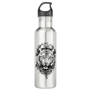 Tiger Wild Animal Nature Illustration Art Tattoo 710 Ml Water Bottle