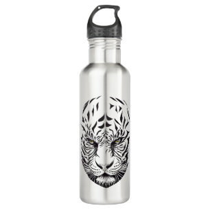 Tiger Wild Animal Nature Illustration Art Tattoo 710 Ml Water Bottle