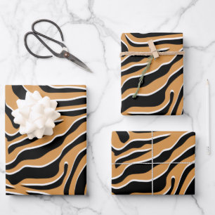 Tiger Wild Animal Print Wrapping Paper Sheet
