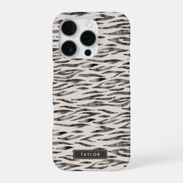 Tiger Wild Animal Skin Pattern iPhone Case (Back)