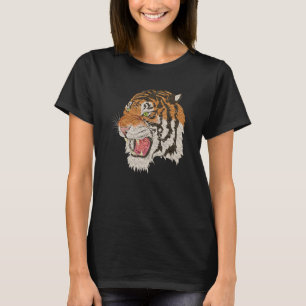Tiger Wild Animal Tiger Head T-Shirt