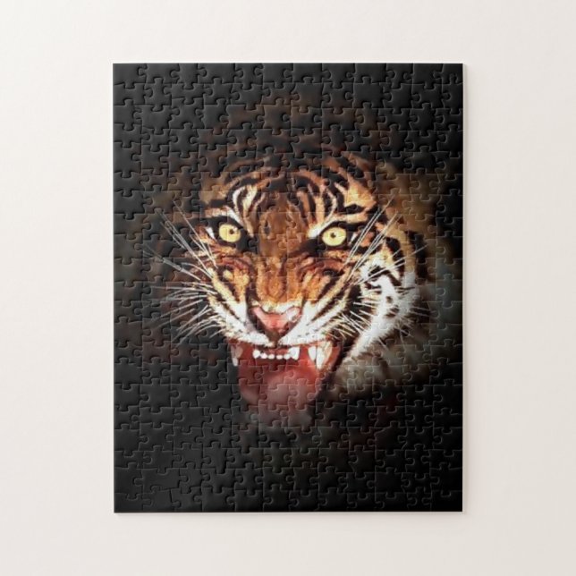 Tiger - Wild Big Cats Animals Art Jigsaw Puzzle (Vertical)