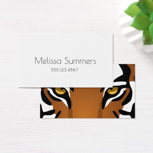 Tiger, Wild Cat on Black (Desk)