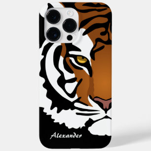 Tiger, Wild Cat on Black Case-Mate iPhone 14 Pro Max Case