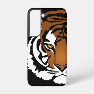 Tiger, Wild Cat on Black Samsung Galaxy Case