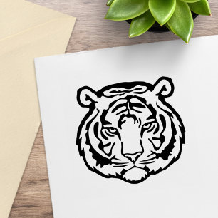 Tiger, Wild Cat Rubber Stamp