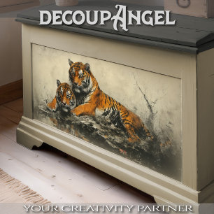 Tiger Wild Spirit - Decoupage - Tissue Paper