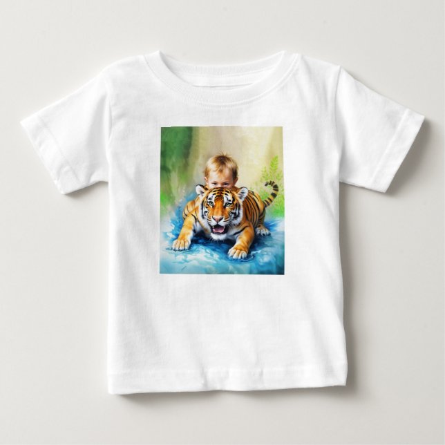 tiger with baby T-Shirt (Front)