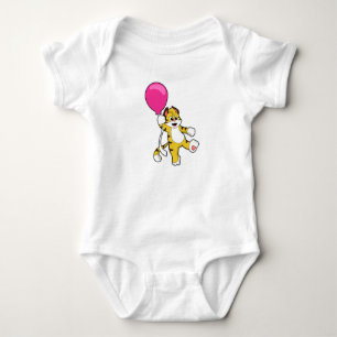Tiger with Balloon Baby Bodysuit