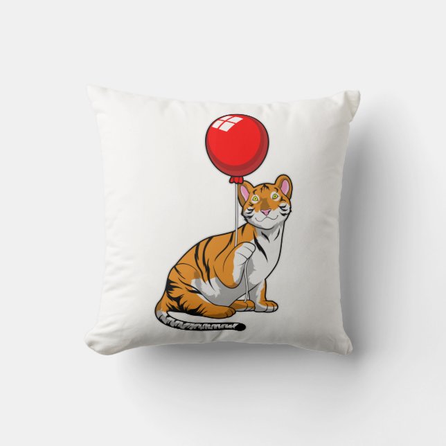Tiger with Balloon Cushion (Front)