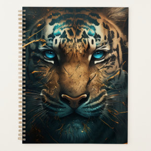 tiger with blue eyes planner