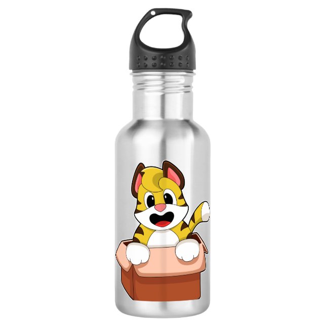 Tiger with Box 710 Ml Water Bottle (Front)