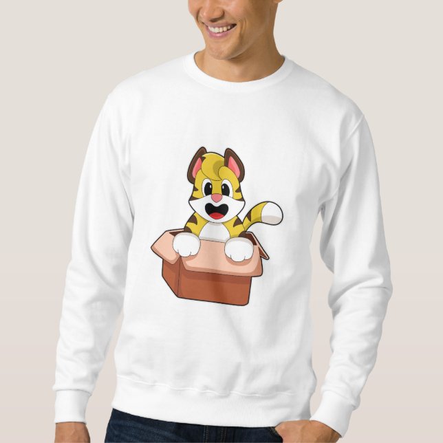 Tiger with Box Sweatshirt (Front)