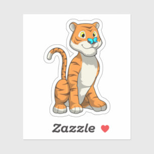 Tiger with Butterfly