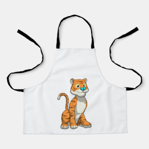 Tiger with Butterfly Apron