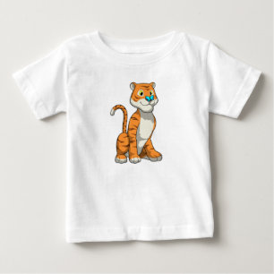 Tiger with Butterfly Baby T-Shirt