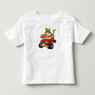 Tiger with Car Toddler T-Shirt