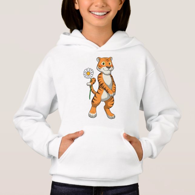 Tiger with Daisy Flower (Front)