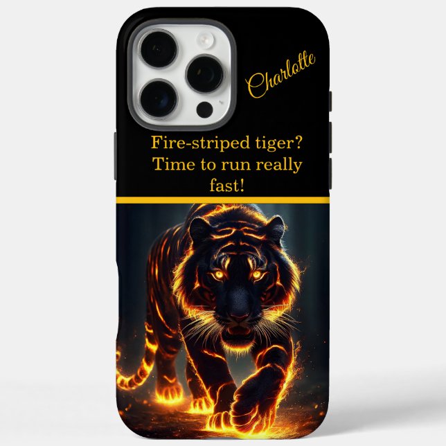 Tiger with Fiery Radiance Case-Mate iPhone Case (Back)