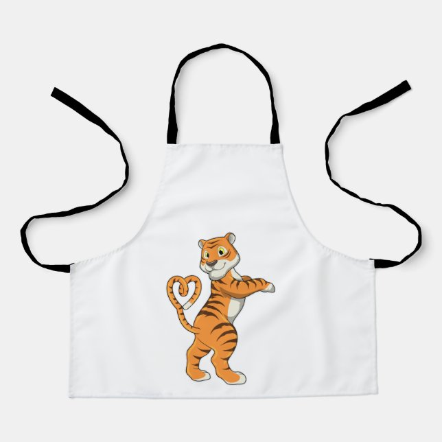Tiger with Heart Apron (Front)