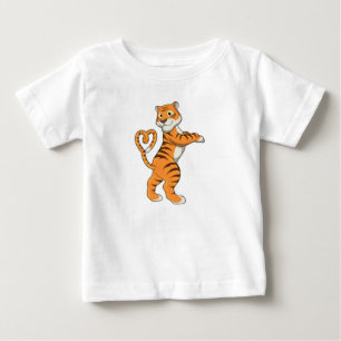 Tiger with Heart Baby T-Shirt