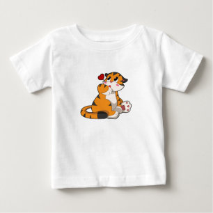 Tiger with Heart Baby T-Shirt