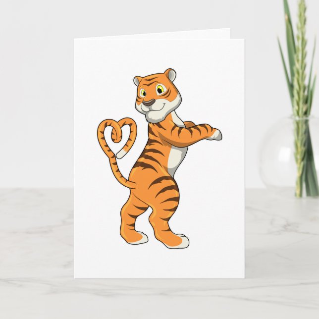 Tiger with Heart Card (Front)