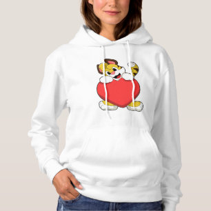 Tiger with Heart Hoodie