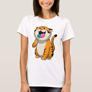 Tiger with Lollipop T-Shirt