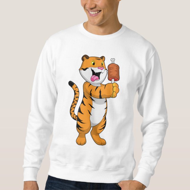 Tiger with Meat Sweatshirt (Front)