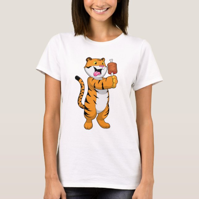 Tiger with Meat T-Shirt (Front)