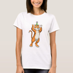 Tiger with Party hat Party T-Shirt