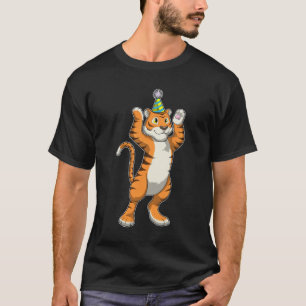 Tiger with Party hat Party T-Shirt