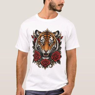 tiger with roses T-Shirt
