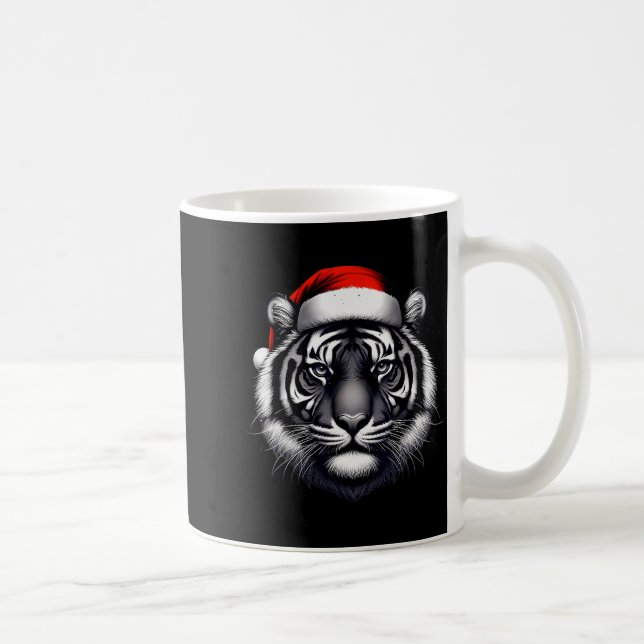 Tiger With Santa Hat Christmas Xmas Lover Zoo Keep Coffee Mug (Right)